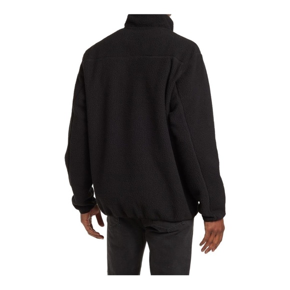 Slate & STONE Snap Front Fleece Pullover in black - Picture 3 of 15